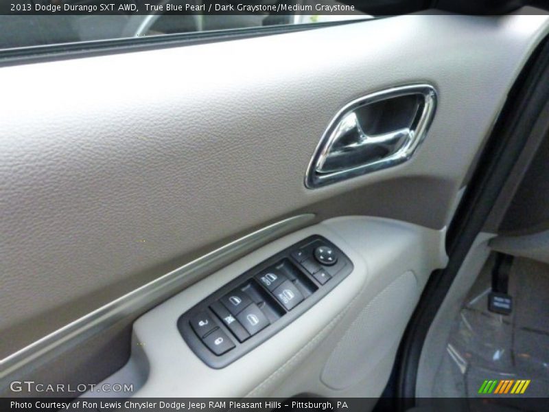 True Blue Pearl / Dark Graystone/Medium Graystone 2013 Dodge Durango SXT AWD