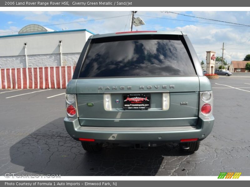 Giverny Green Metallic / Sand/Jet 2006 Land Rover Range Rover HSE
