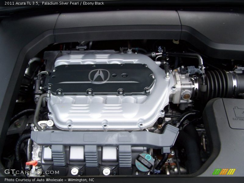 Paladium Silver Pearl / Ebony Black 2011 Acura TL 3.5