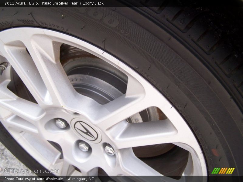 Paladium Silver Pearl / Ebony Black 2011 Acura TL 3.5