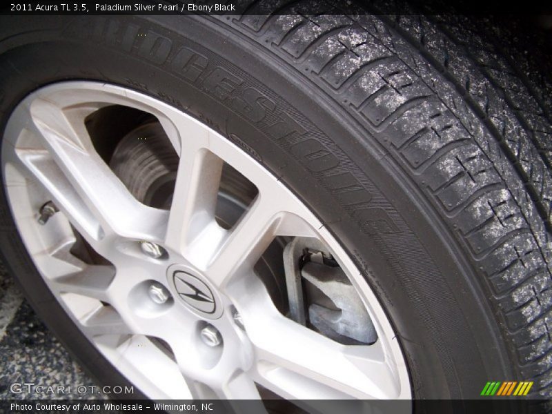 Paladium Silver Pearl / Ebony Black 2011 Acura TL 3.5