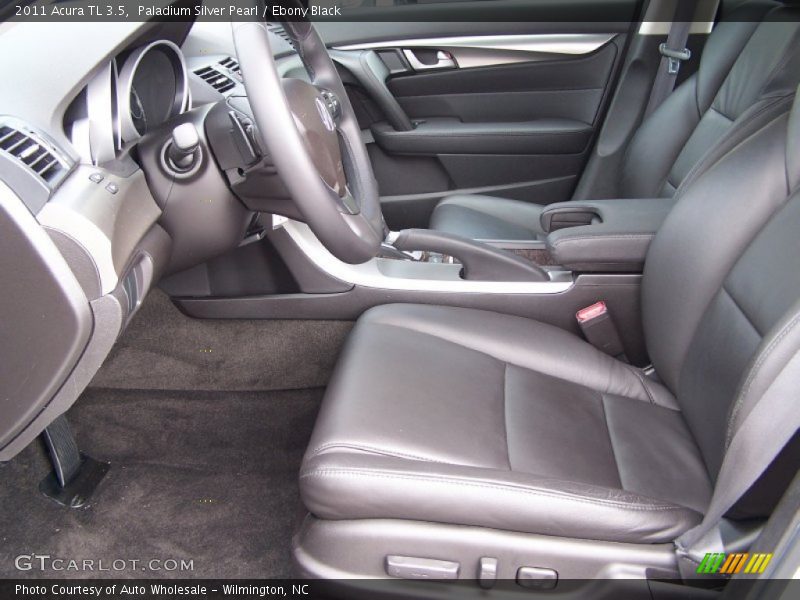 Paladium Silver Pearl / Ebony Black 2011 Acura TL 3.5