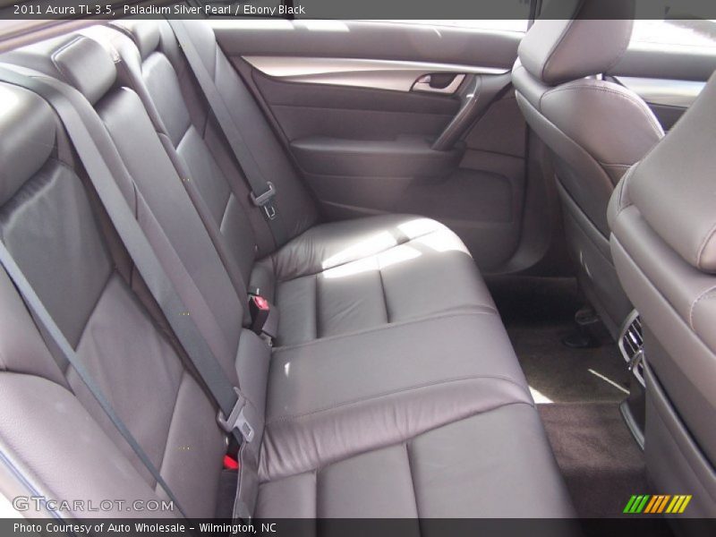 Paladium Silver Pearl / Ebony Black 2011 Acura TL 3.5