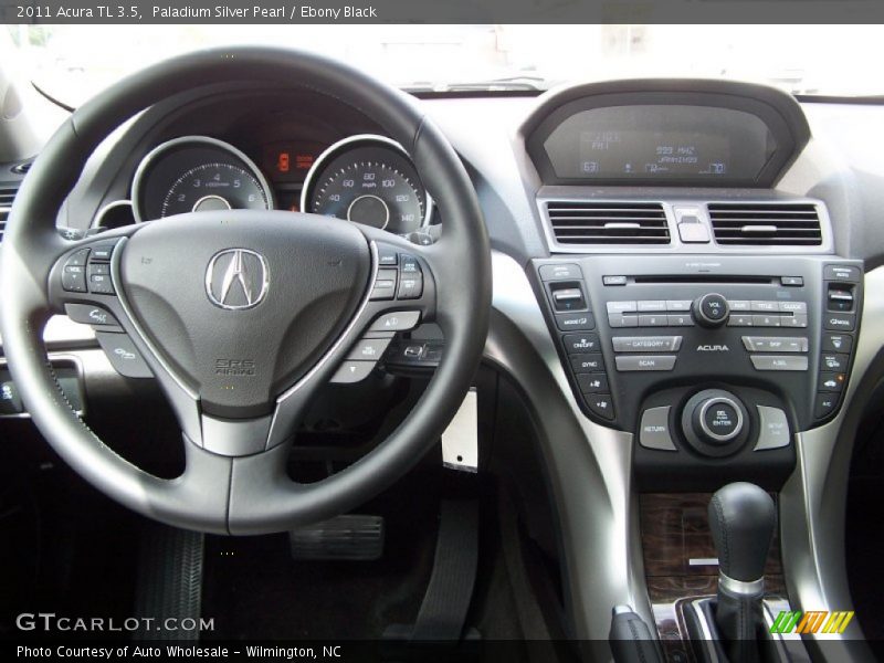 Paladium Silver Pearl / Ebony Black 2011 Acura TL 3.5