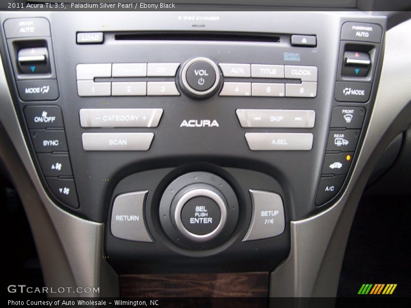 Paladium Silver Pearl / Ebony Black 2011 Acura TL 3.5