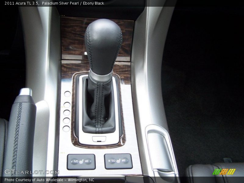 Paladium Silver Pearl / Ebony Black 2011 Acura TL 3.5