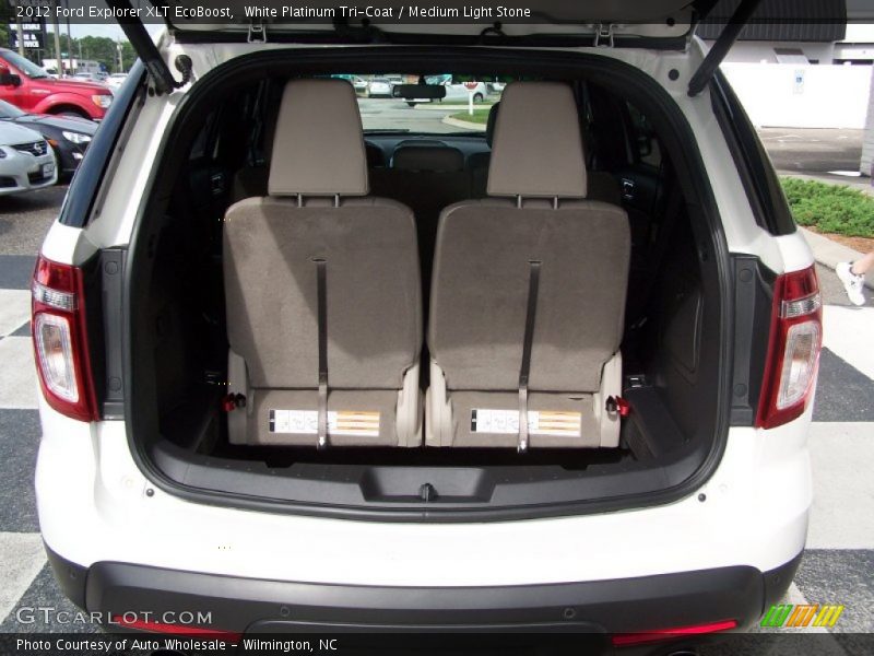 White Platinum Tri-Coat / Medium Light Stone 2012 Ford Explorer XLT EcoBoost