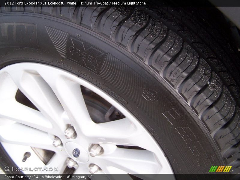 White Platinum Tri-Coat / Medium Light Stone 2012 Ford Explorer XLT EcoBoost