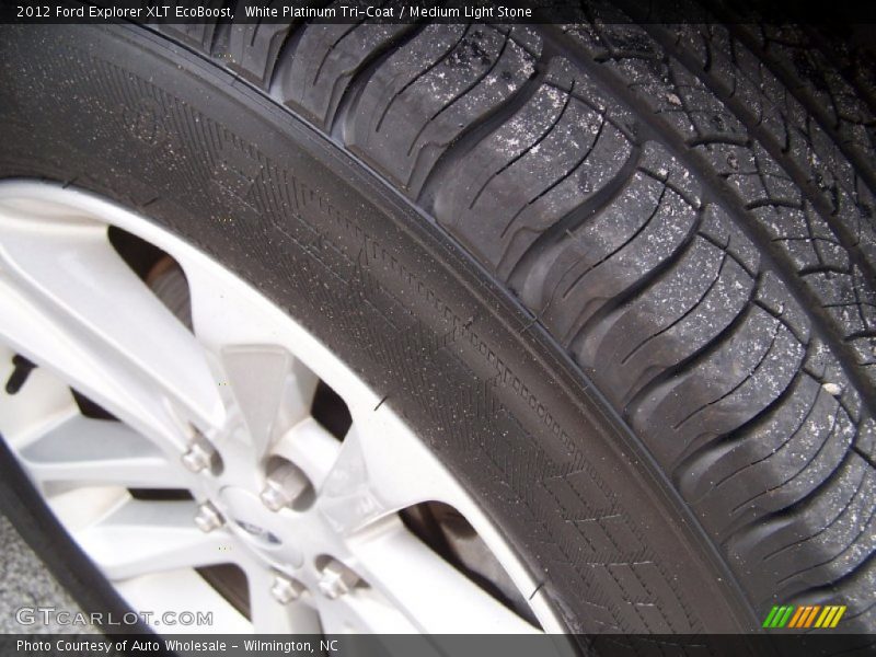 White Platinum Tri-Coat / Medium Light Stone 2012 Ford Explorer XLT EcoBoost