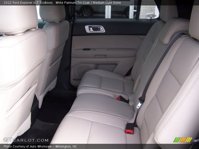 White Platinum Tri-Coat / Medium Light Stone 2012 Ford Explorer XLT EcoBoost