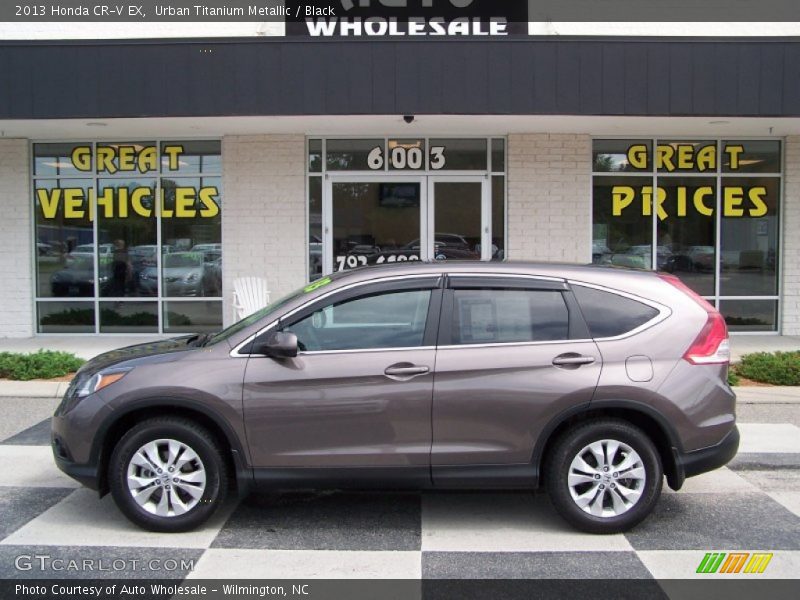 Urban Titanium Metallic / Black 2013 Honda CR-V EX
