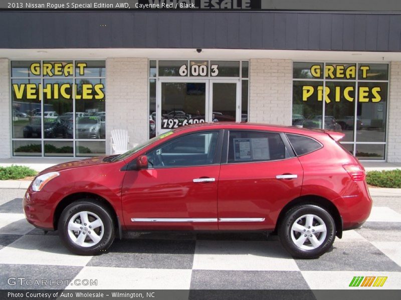 Cayenne Red / Black 2013 Nissan Rogue S Special Edition AWD