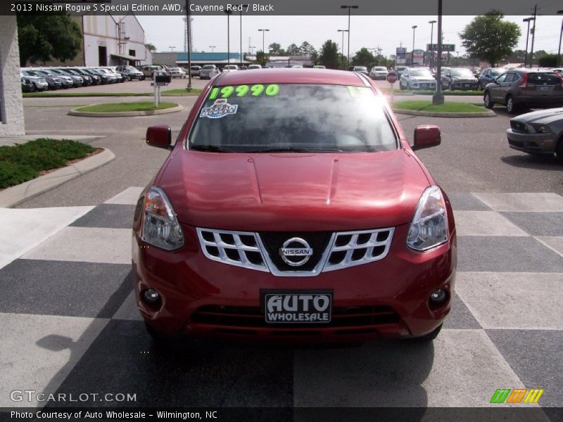 Cayenne Red / Black 2013 Nissan Rogue S Special Edition AWD