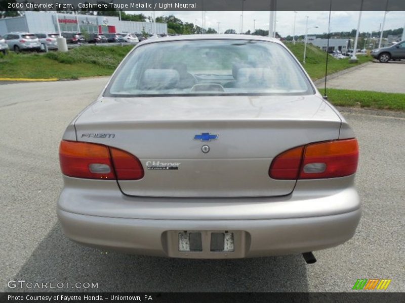 Cashmere Taupe Metallic / Light Neutral 2000 Chevrolet Prizm