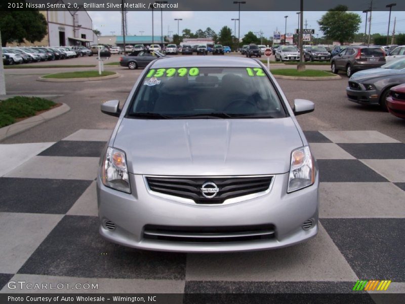 Brilliant Silver Metallic / Charcoal 2012 Nissan Sentra 2.0