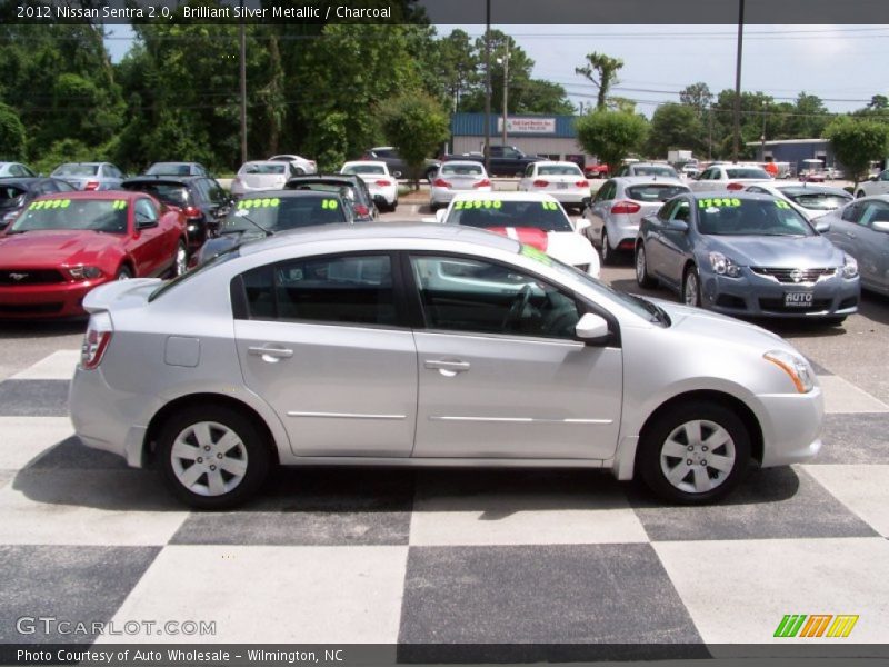 Brilliant Silver Metallic / Charcoal 2012 Nissan Sentra 2.0