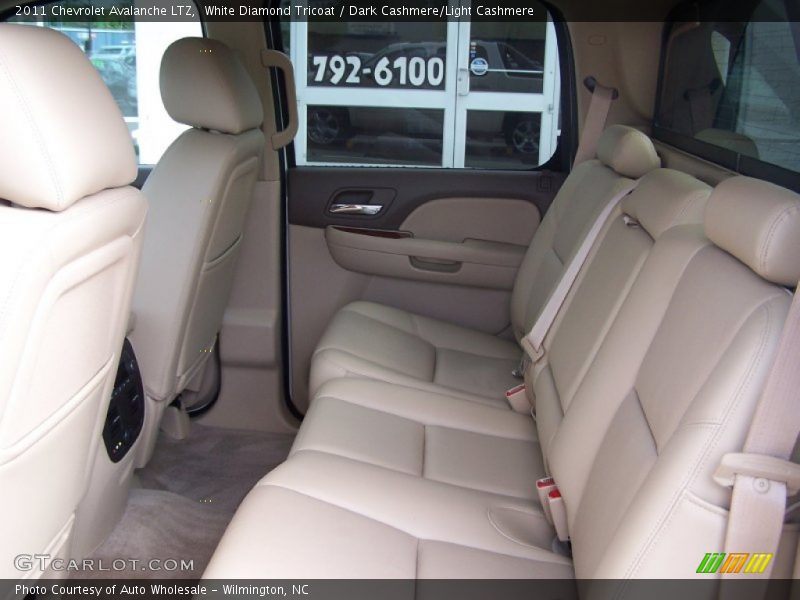 White Diamond Tricoat / Dark Cashmere/Light Cashmere 2011 Chevrolet Avalanche LTZ