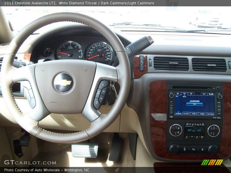 White Diamond Tricoat / Dark Cashmere/Light Cashmere 2011 Chevrolet Avalanche LTZ