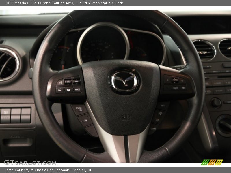 Liquid Silver Metallic / Black 2010 Mazda CX-7 s Grand Touring AWD
