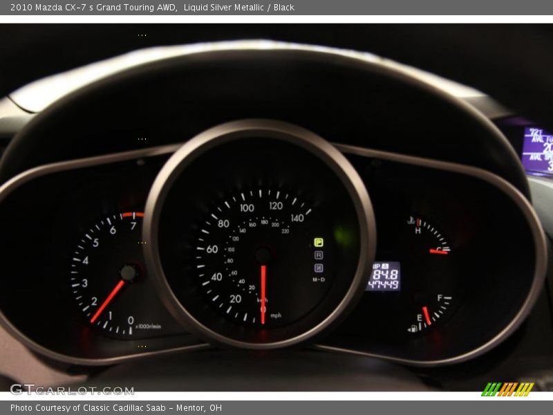 Liquid Silver Metallic / Black 2010 Mazda CX-7 s Grand Touring AWD