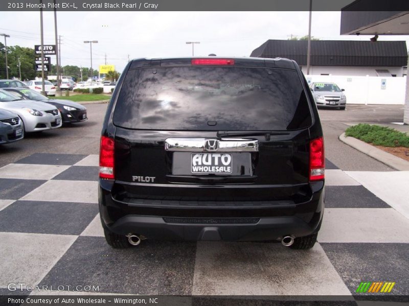 Crystal Black Pearl / Gray 2013 Honda Pilot EX-L