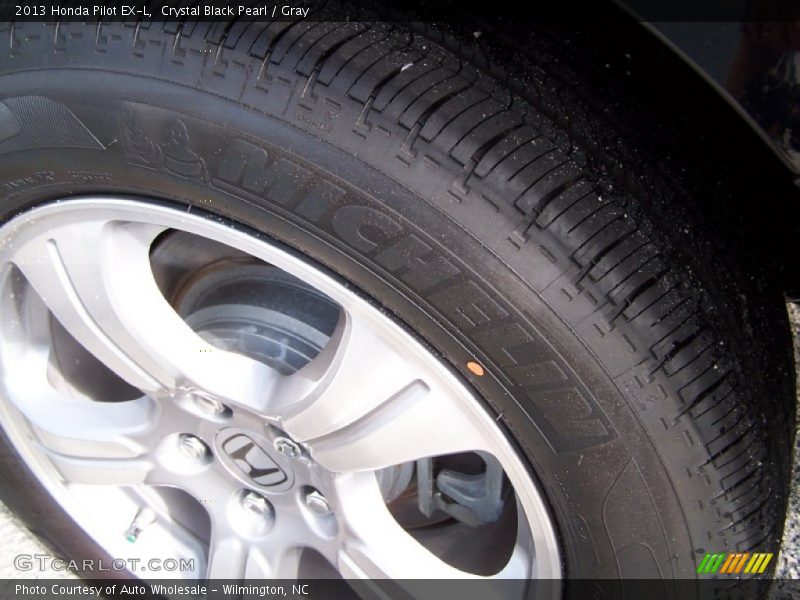 Crystal Black Pearl / Gray 2013 Honda Pilot EX-L