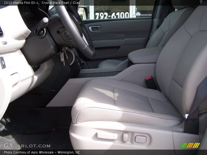 Crystal Black Pearl / Gray 2013 Honda Pilot EX-L