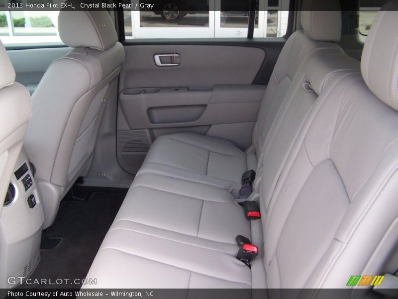 Crystal Black Pearl / Gray 2013 Honda Pilot EX-L