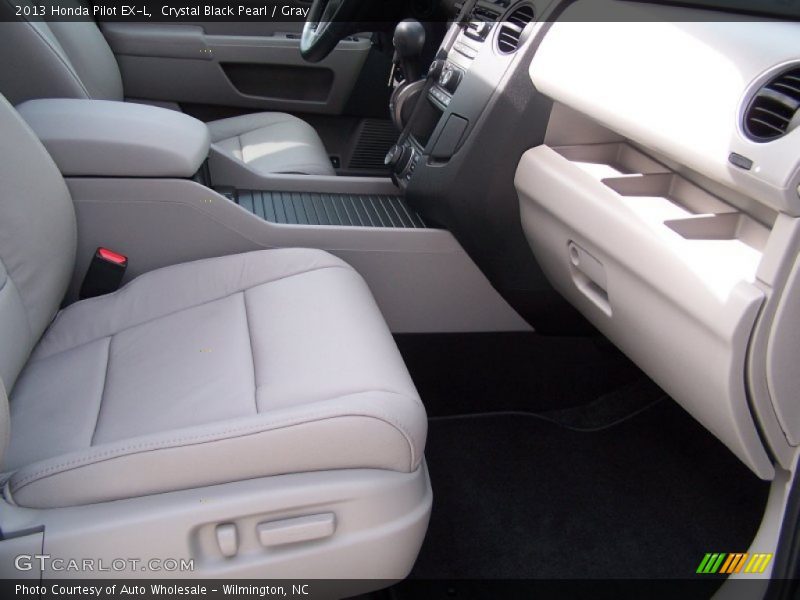 Crystal Black Pearl / Gray 2013 Honda Pilot EX-L