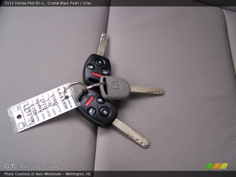 Crystal Black Pearl / Gray 2013 Honda Pilot EX-L