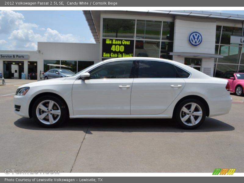 Candy White / Cornsilk Beige 2012 Volkswagen Passat 2.5L SE