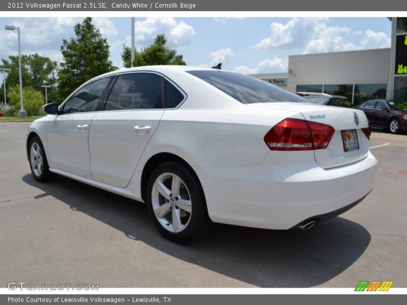 Candy White / Cornsilk Beige 2012 Volkswagen Passat 2.5L SE