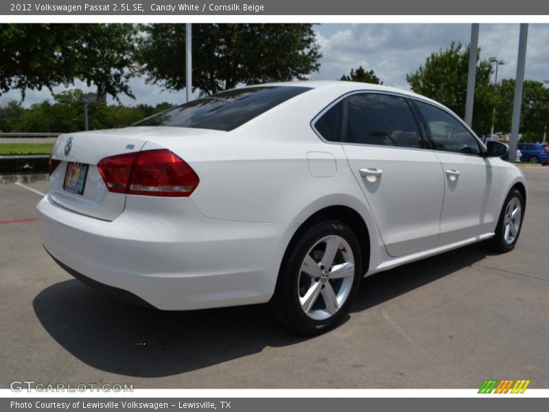 Candy White / Cornsilk Beige 2012 Volkswagen Passat 2.5L SE
