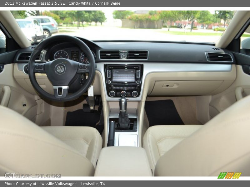 Candy White / Cornsilk Beige 2012 Volkswagen Passat 2.5L SE