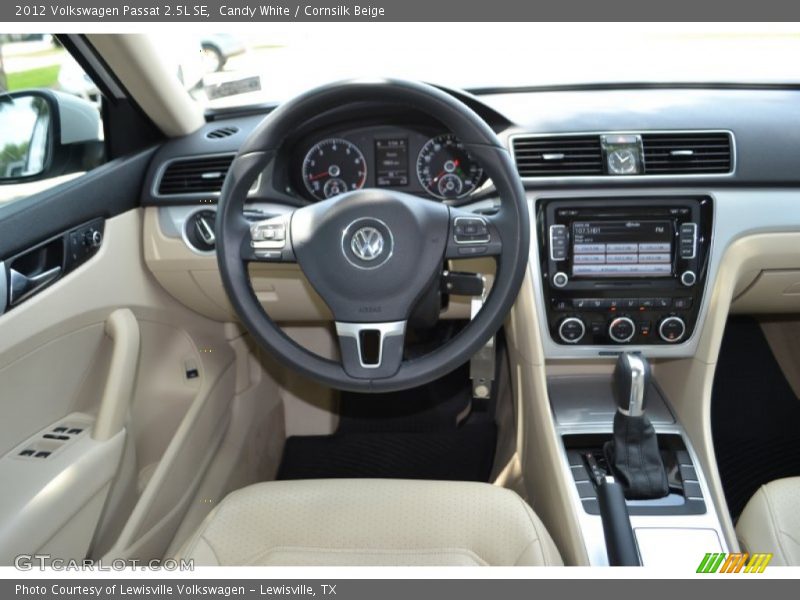 Candy White / Cornsilk Beige 2012 Volkswagen Passat 2.5L SE