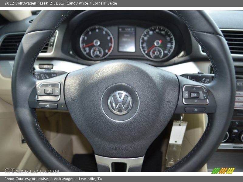 Candy White / Cornsilk Beige 2012 Volkswagen Passat 2.5L SE