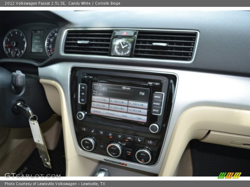 Candy White / Cornsilk Beige 2012 Volkswagen Passat 2.5L SE