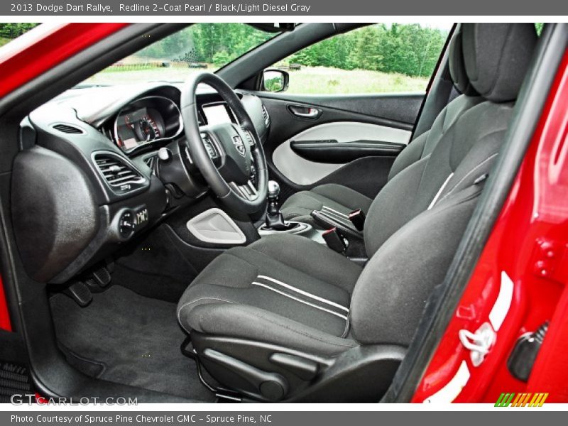 Front Seat of 2013 Dart Rallye