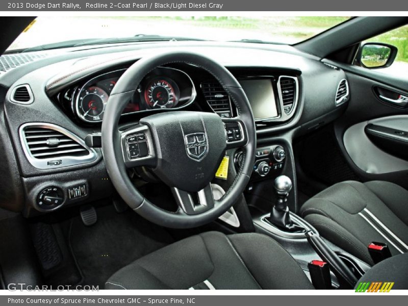 Black/Light Diesel Gray Interior - 2013 Dart Rallye 