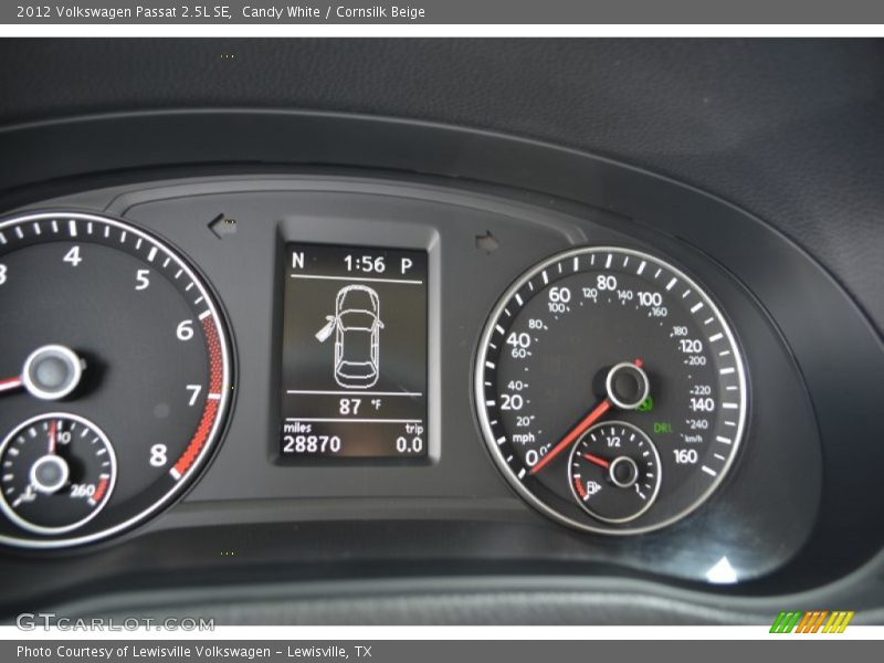 Candy White / Cornsilk Beige 2012 Volkswagen Passat 2.5L SE