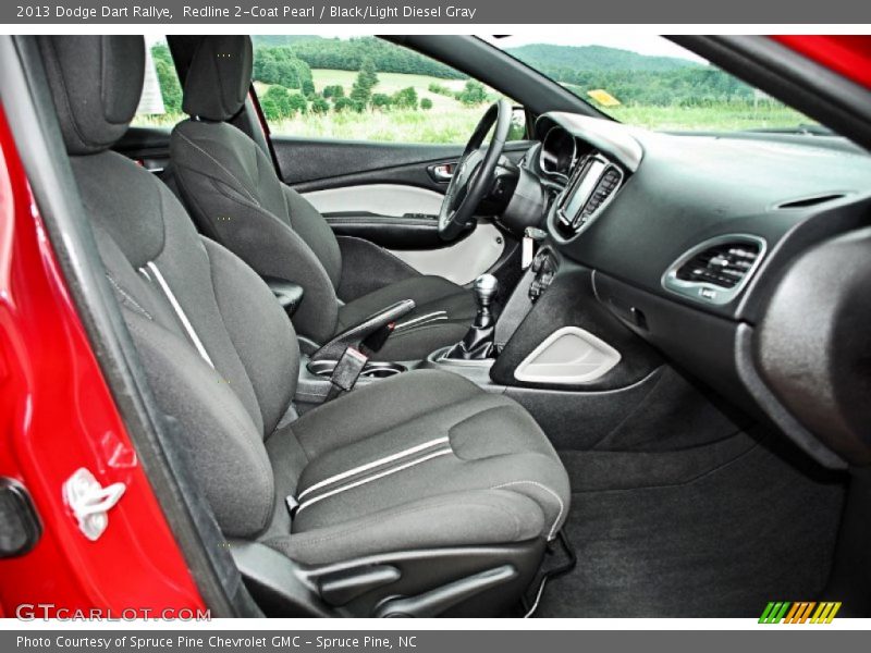  2013 Dart Rallye Black/Light Diesel Gray Interior