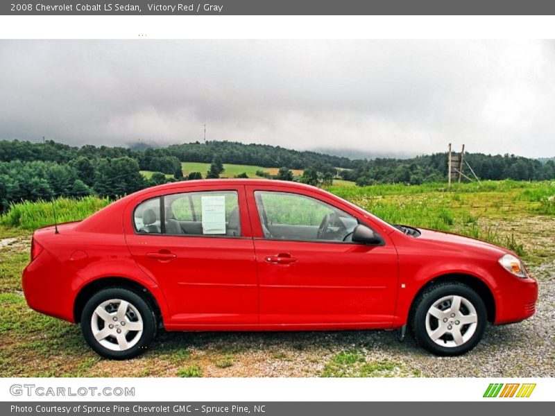 Victory Red / Gray 2008 Chevrolet Cobalt LS Sedan