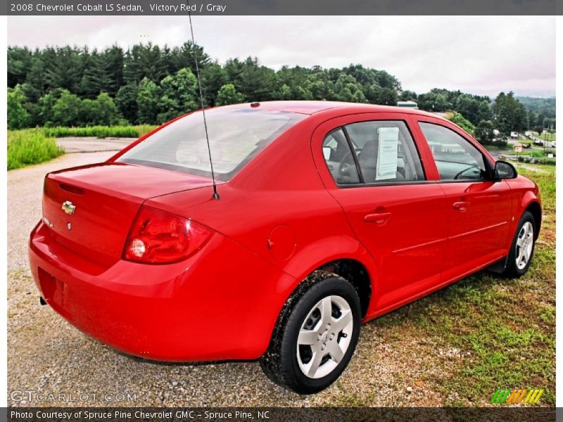 Victory Red / Gray 2008 Chevrolet Cobalt LS Sedan