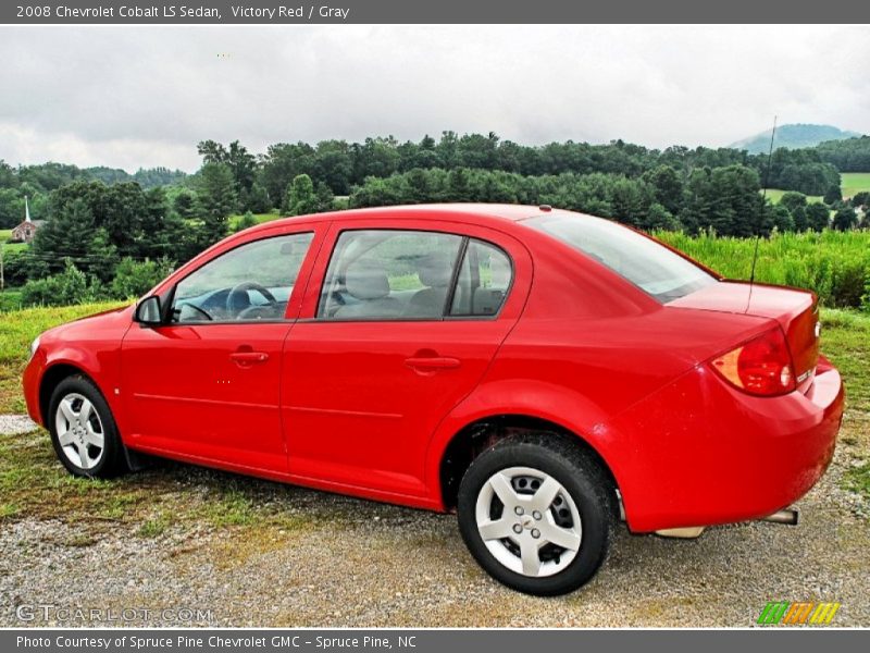 Victory Red / Gray 2008 Chevrolet Cobalt LS Sedan