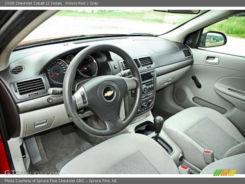 Gray Interior - 2008 Cobalt LS Sedan 