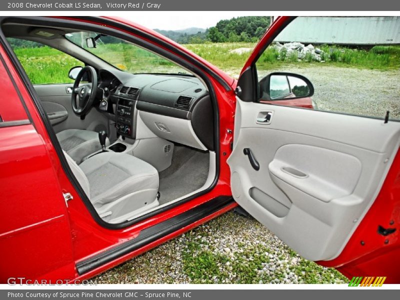 Victory Red / Gray 2008 Chevrolet Cobalt LS Sedan