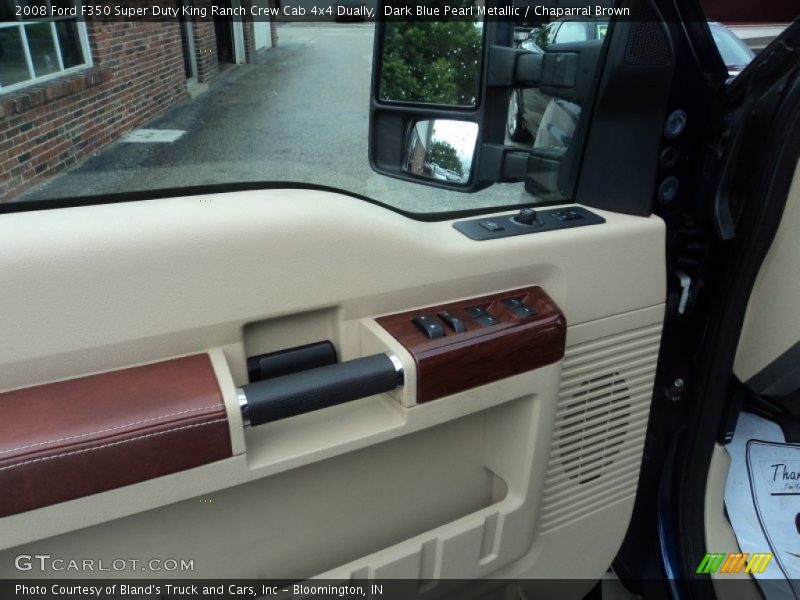 Dark Blue Pearl Metallic / Chaparral Brown 2008 Ford F350 Super Duty King Ranch Crew Cab 4x4 Dually