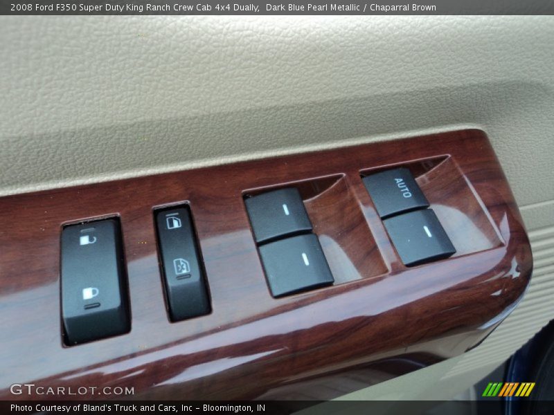 Dark Blue Pearl Metallic / Chaparral Brown 2008 Ford F350 Super Duty King Ranch Crew Cab 4x4 Dually