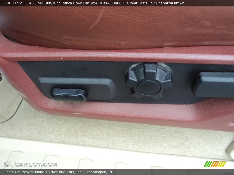 Dark Blue Pearl Metallic / Chaparral Brown 2008 Ford F350 Super Duty King Ranch Crew Cab 4x4 Dually