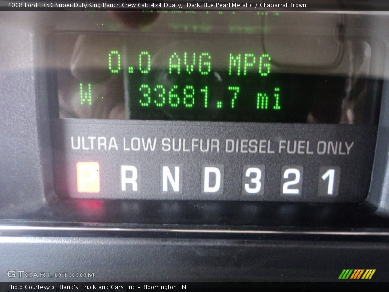 Dark Blue Pearl Metallic / Chaparral Brown 2008 Ford F350 Super Duty King Ranch Crew Cab 4x4 Dually